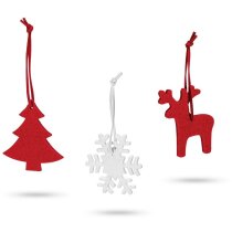 Colgantes Zermatt navideños de fieltro con tres motivos diferentes