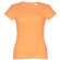 Camisetas manga corta THC Sofia 3XL para mujer algodón 100% 150 g/m2 Naranja coral