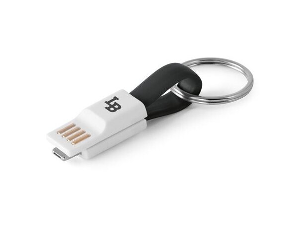 Cable Riemann Usb Con Conector 2 En 1 negro