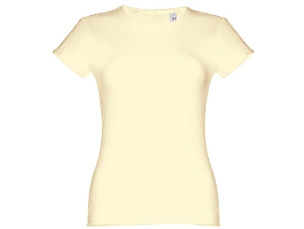 Camisetas manga corta THC Sofia 3XL para mujer algodón 100% 150 g/m2 Amarillo pastel detalle 16