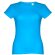 Camisetas mangas cortas corte entallado de algodón 150 g/m2 Thc Sofia Azul aqua detalle 19