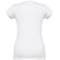 Camiseta corporativa entallada de mujer THC Athens Women WH algodón 100% 150 g/m2 Blanco detalle 3