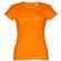 Camisetas mangas cortas corte entallado de algodón 150 g/m2 Thc Sofia Naranja detalle 42