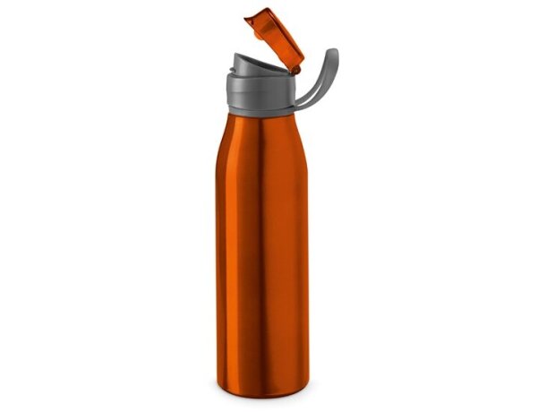 Botella de deporte Korver de aluminio personalizada naranja