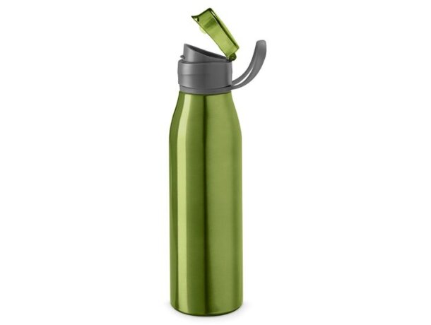 Botella de deporte Korver de aluminio personalizada verde claro