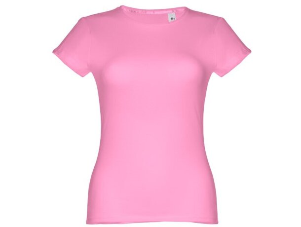 Camisetas manga corta THC Sofia 3XL para mujer algodón 100% 150 g/m2 Rosa claro detalle 63