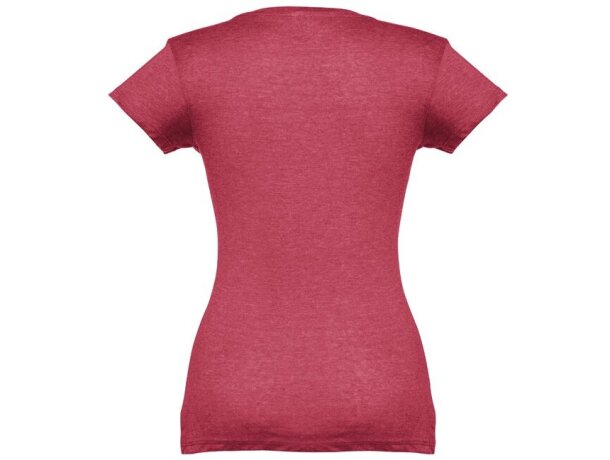 Camisetas mujer algodón cardado 150 g/m2 Thc Rojo matizado detalle 6