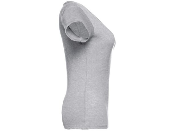 Camisetas mujer algodón cardado 150 g/m2 Thc Gris claro matizado detalle 13