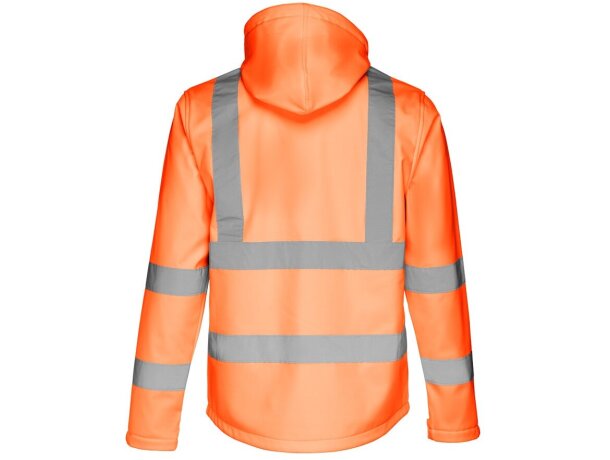 Chaquetas alta visibilidad THC Zagreb Work capucha removible poliéster Naranja hexachrome detalle 3