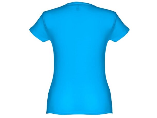 Camisetas manga corta THC Sofia 3XL para mujer algodón 100% 150 g/m2 Azul aqua detalle 20