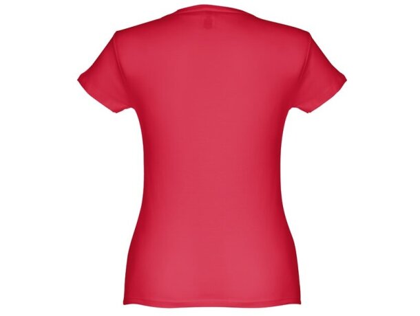 Camisetas mangas cortas corte entallado de algodón 150 g/m2 Thc Sofia Rojo detalle 75