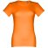 Camisetas mujer punto jersey algodón 190 g/m2 Thc Ankara Women Naranja