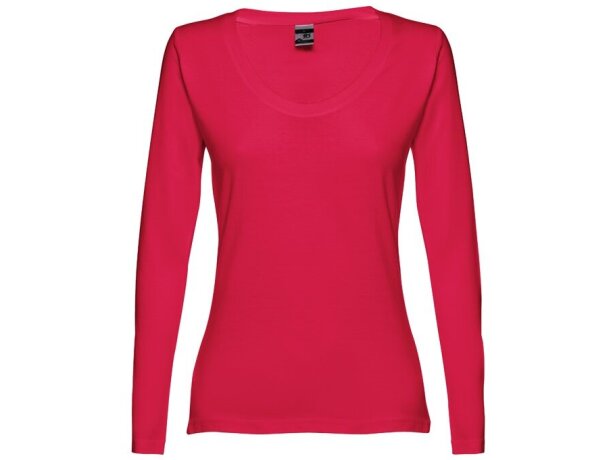 Camiseta de mujer personalizada algodón 150 g/m2 Thc Bucharest Women Rojo detalle 17