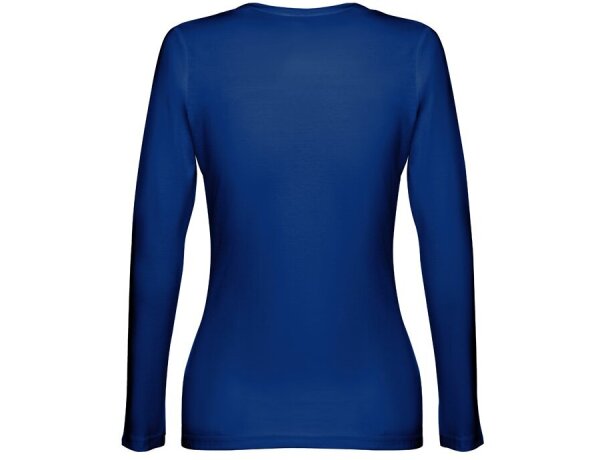 Camiseta de mujer personalizada algodón 150 g/m2 Thc Bucharest Women Azul royal detalle 15