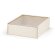 Caja boxie clear L de madera con tapa deslizante acrílica Natural