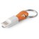 Cable Riemann Usb Con Conector 2 En 1 naranja