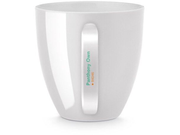 Tazas acabado brillo de porcelana Blanco detalle 2