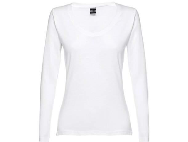 Camisetas de mujer algodón 150 g/m2 Thc Blanco detalle 2