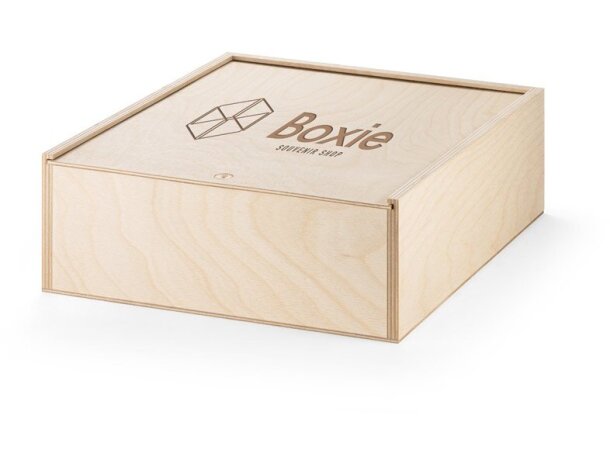 Caja Boxie Wood L de madera L natural claro