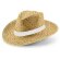 Sombrero de paja original Jean RIB con cinta sublimada de paja natural detalle 2