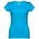 Camisetas mujer algodón cardado 150 g/m2 Thc Azul aqua detalle 14