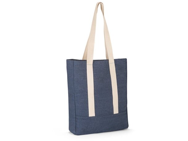 Bolsa 100% algodón con bolsillo interior de Hi!dea Denim Casual Azul detalle 5