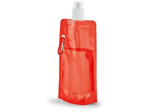 Botella Kwill plegable 460 mL para deportistas personalizada rojo