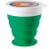 Vasos de plástico Astrada de viaje plegable silicona con tapa 250ml Verde detalle 3