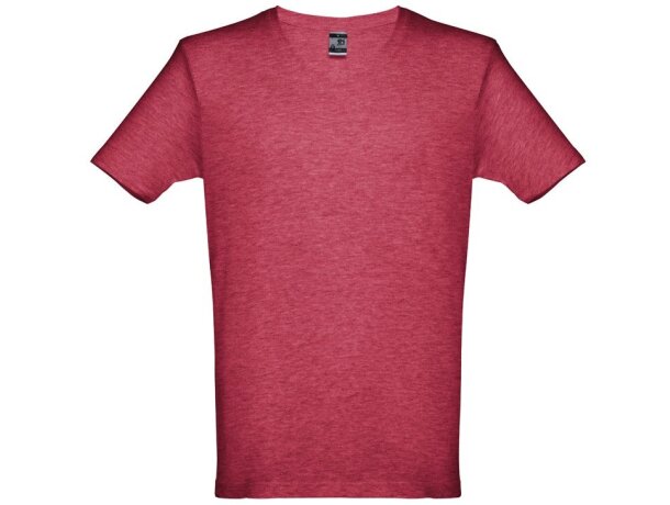 Camisetas mangas cortas poliéster unisex 150 g/m2 Thc Rojo matizado detalle 5