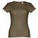 Camisetas manga corta THC Sofia 3XL para mujer algodón 100% 150 g/m2 Verde militar detalle 22