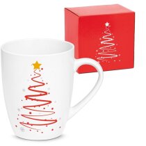 Tazas de cerámica Valdez con estampado navideño y capacidad de 390ml