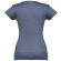 Camisetas mujer algodón cardado 150 g/m2 Thc Azul matizado detalle 9