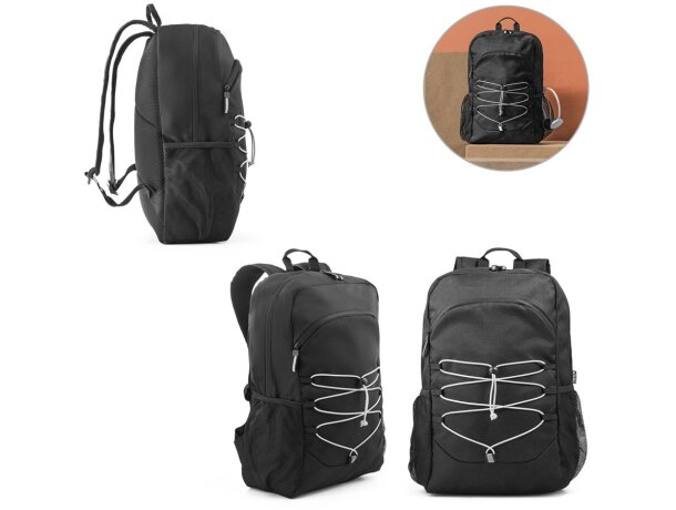 Mochilas para portátil publicitarias Delfos Backpack reflectantes 15.6'' detalle 1