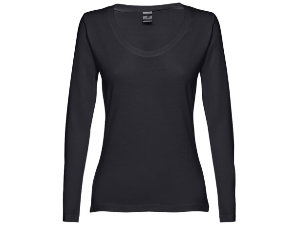 Camiseta de mujer personalizada algodón 150 g/m2 Thc Bucharest Women Negro detalle 20