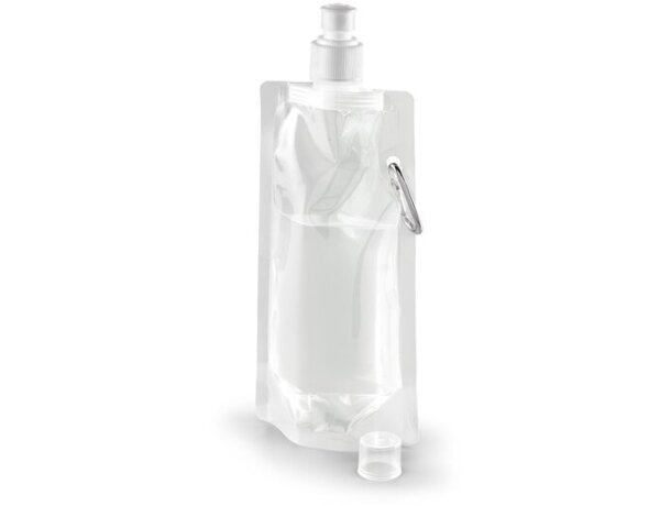 Botella Kwill plegable 460 mL para deportistas personalizada blanco