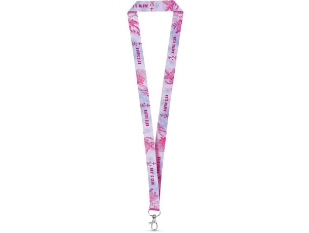 Lanyards personalizados con logo Brighton doble cara sublimación detalle 1