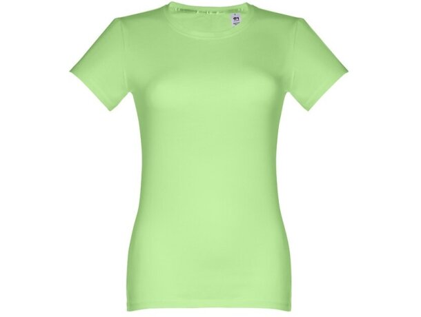 Camiseta para mujer publicidad THC Ankara Women algodón 100% 190 g/m2 entallada Verde claro detalle 20