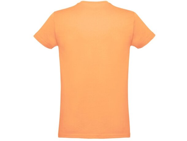 Camisetas publicitarias THC Ankara hombre algodón 100% 190 g/m2 corte regular Naranja coral detalle 3