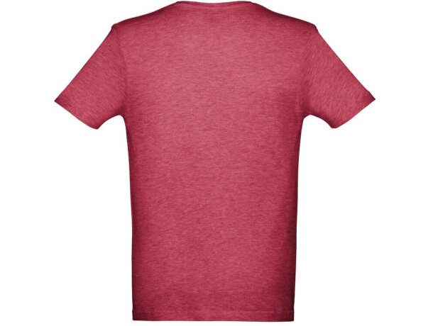 Camisetas con logotipo THC Athens hombre de algodón 100% 150 g/m2 Rojo matizado detalle 6