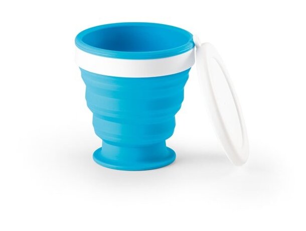 Vaso Astrada de viaje plegable de 250 mL azul claro