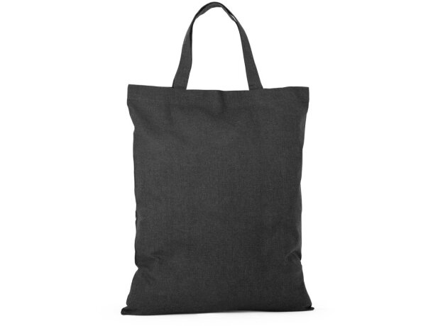 Bolsas de algodón promocionales Siena recicladas y plegables 38cm Negro detalle 7