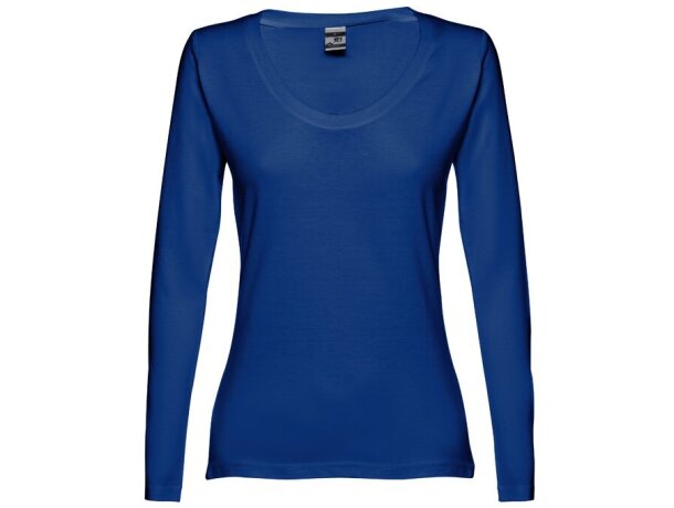 Camiseta de mujer personalizada algodón 150 g/m2 Thc Bucharest Women Azul royal detalle 14