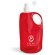 Botella Hike plegable de colores personalizada rojo