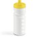 Botella Lowry deportiva con cuerpo blanco 550 ml personalizada personalizada amarillo