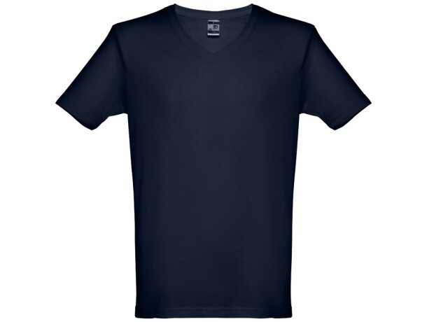 Camisetas con logotipo THC Athens hombre de algodón 100% 150 g/m2 Azul marino detalle 14