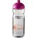 H2O Active® Base Bidón deportivo con Tapa Dome de 650 ml personalizado transparente/rosa