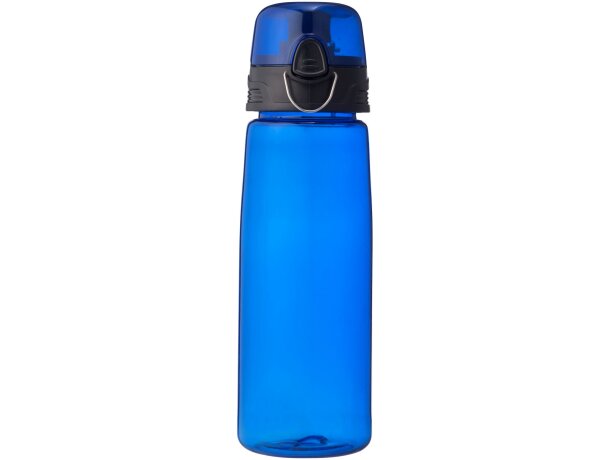Botella para deporte con tapa abatible 700 ml personalizada personalizado azul transparente