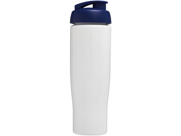 H2O Active® Tempo Bidón deportivo con Tapa Flip de 700 ml personalizado blanco/azul