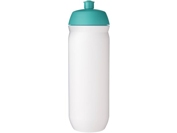 Bidón deportivo de 750 ml &quot;HydroFlex&quot; personalizado azul aqua/blanco