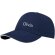 Gorra sandwich reciclada de 6 paneles GRS Topaz Azul marino detalle 12